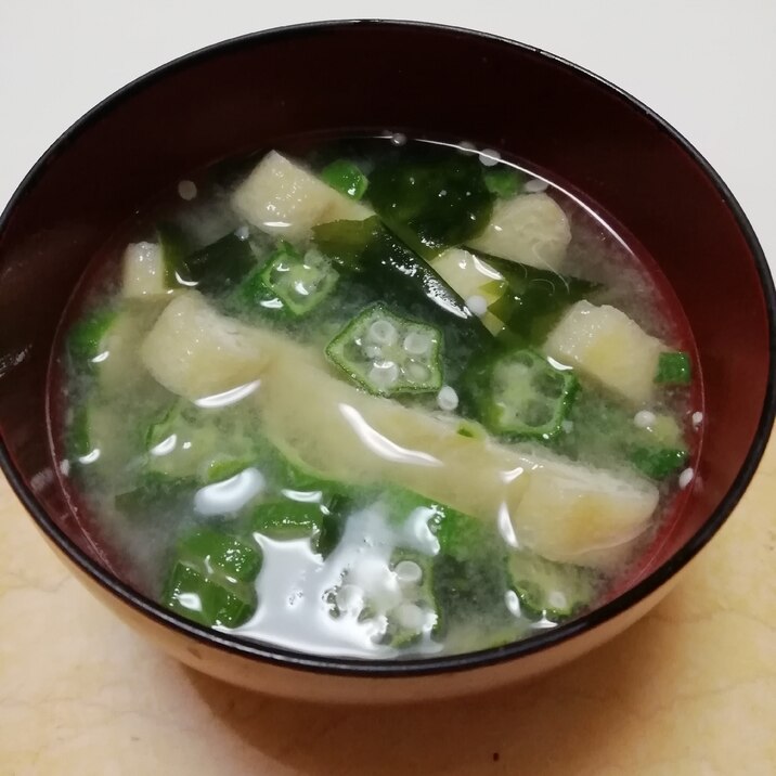 オクラと油揚げのお味噌汁 レシピ 作り方 By イク9110 楽天レシピ オクラと油揚げのお味噌汁 レシピ 作り方 By イク9110 楽天レシピ